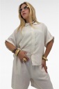 completo camicia e shorts tonfano